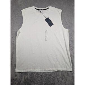 VRST Essential Mens Muscle Tank Top Size XL White Activewear Performance Breathe